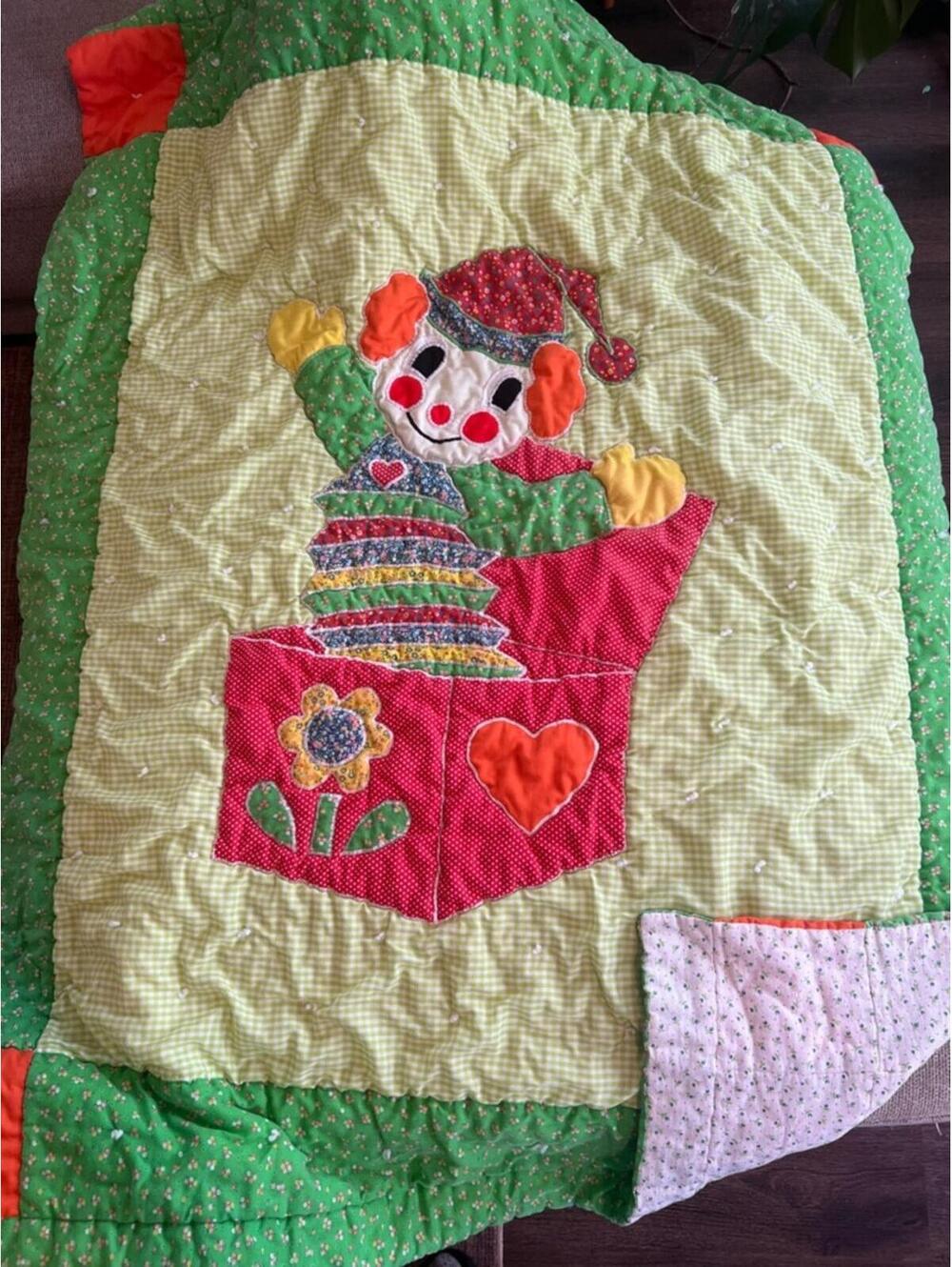 Vintage Patchwork Clown Quilt